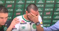 El desconsolado llanto del defensa del Chapecoense Alan Ruschel al recordar a sus compañeros fallecidos