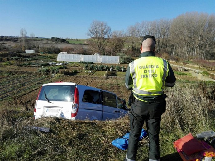 Accidente de tráfico en Barasoain
