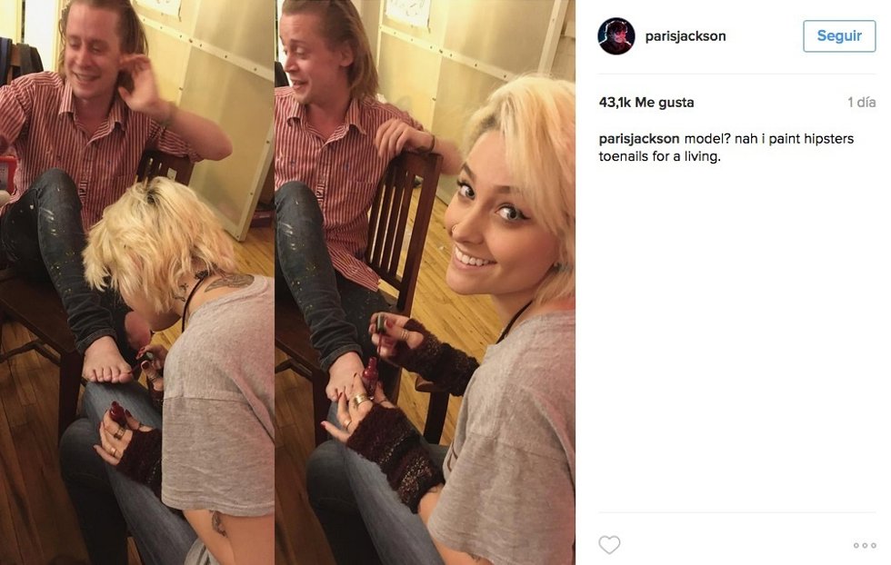 Paris Jackson y Macauly Culkin/ Instagram
