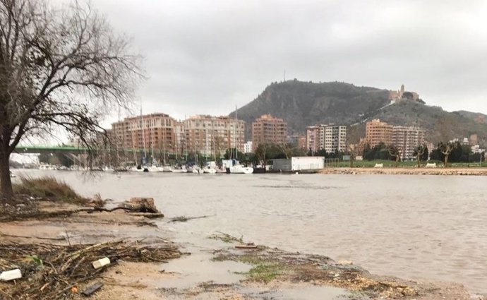 Imagen del temporal en Cullera 