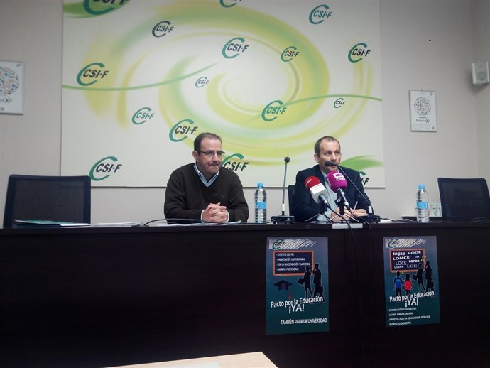 Ramón Caballero y Mario Gutiérrez de CSIF