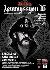 Barcelona acogerá una procesión y un concierto tributo a Lemmy (Motörhead) en el primer aniversario de su muerte
