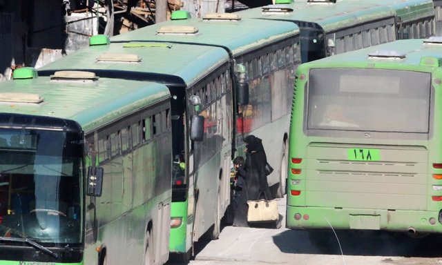 Evacuación en Alepo