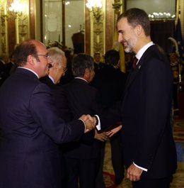 Pedro Antonio Sánchez con SSMM El Rey