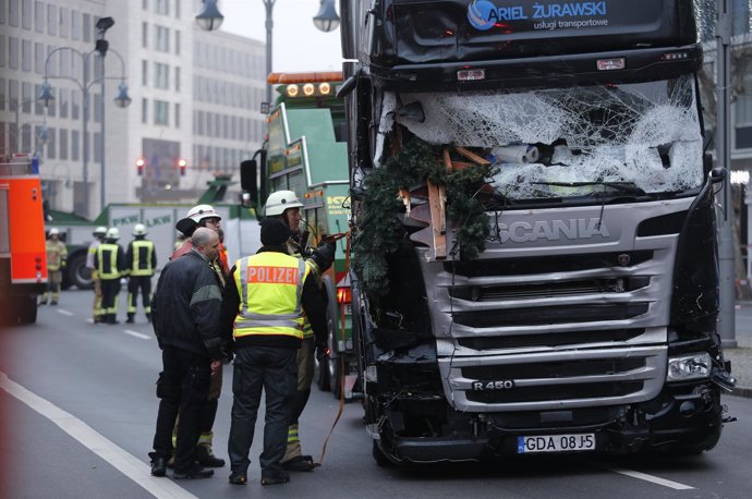 Estado del camión que se precipitó contra un mercado navideño en Berlín