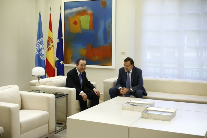Mariano Rajoy recibe a Ban Ki Moon