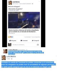 PSOE llama a una diputada de PP "Marine Le Pen" por un comentario de rechazo a refugiados