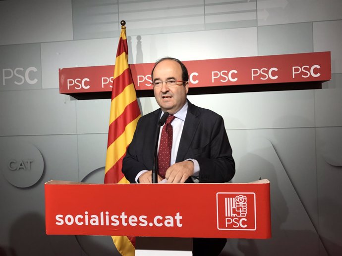 El líder del PSC, Miquel Iceta