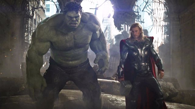 Thor, Hulk, Vengadores la era de Ultrón
