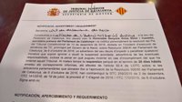 El TSJC notifica a la Mesa del Parlament la investigación por la resolución del referéndum