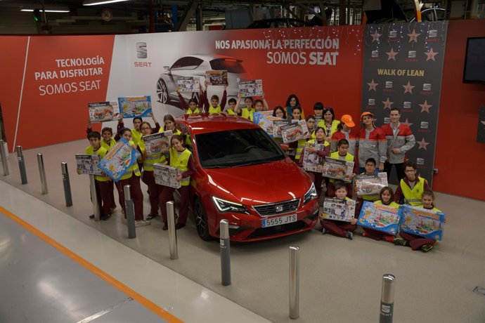 Regalos en la planta de Seat en Martorell (Barcelona)              