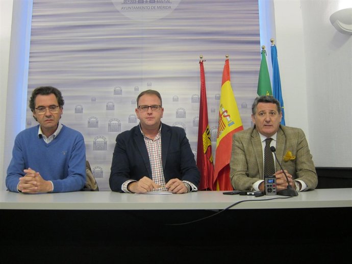 Rueda de prensa celebrada en Mérida