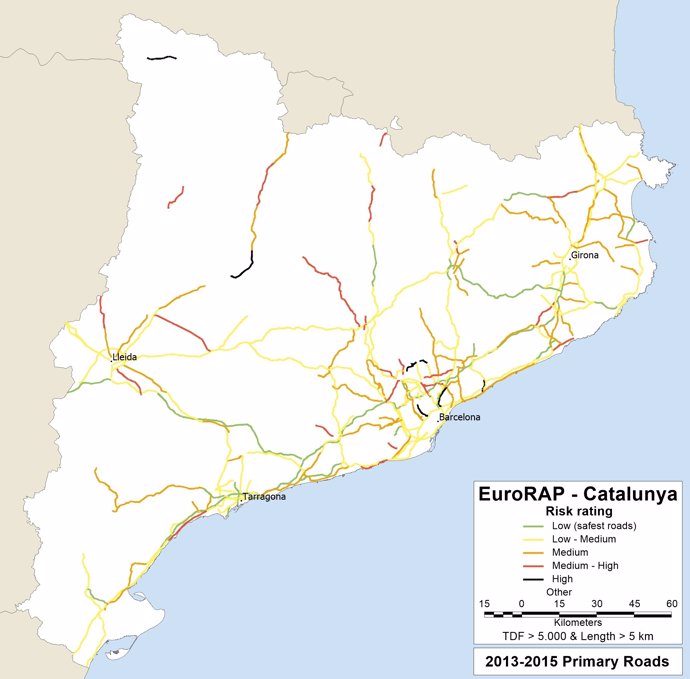 Mapa EuroRAP Catalunya