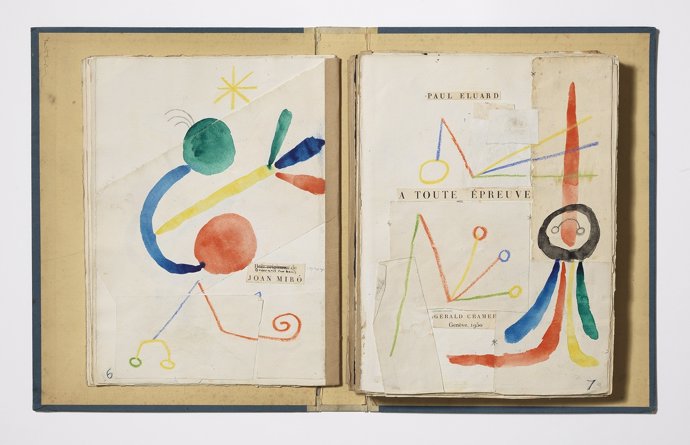 Maqueta del libro 'À toute épreuve', Joan Miró