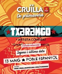 Cartel del segundo concierto de Txarango en el Cruïlla de Primavera
