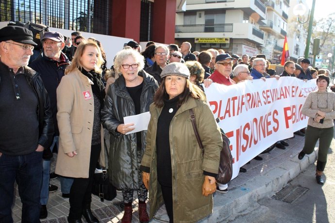 Manifestación en defensa de las pensiones.