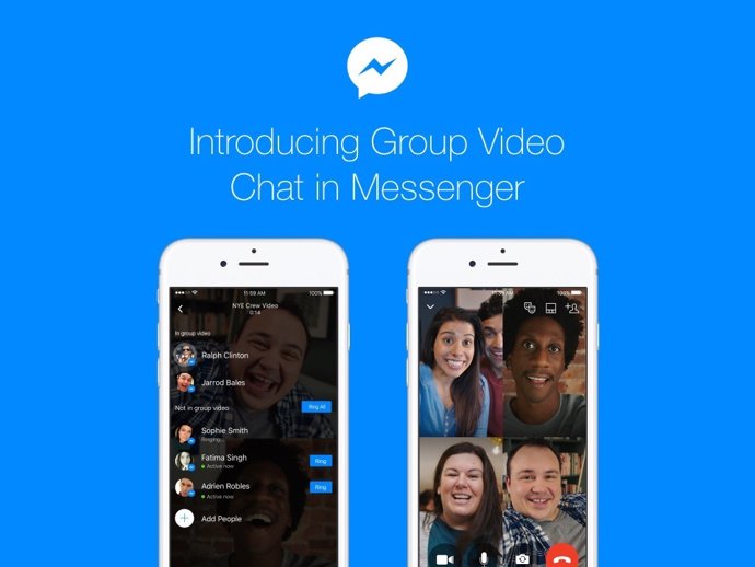 Videollamadas grupales en Messenger 