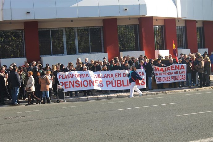 Concentración en defensa de las pensiones.