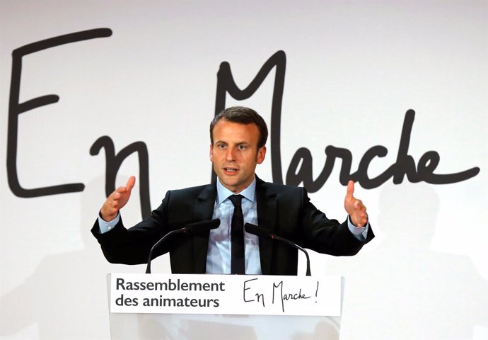 El exministro de Economía francés Emmanuel Macron