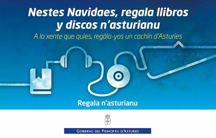 Campaña de promoción de la venta de discos y libros en asturiano. 