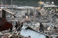 Las imágenes de las explosiones en el mercado de pirotecnia de Tultepec, que dejan más de 30 muertos