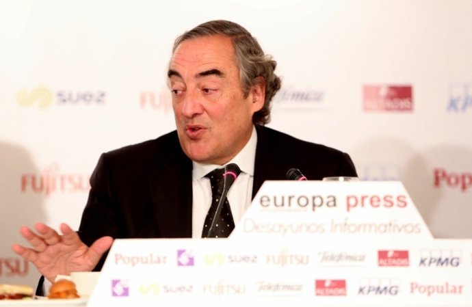 Juan Rosell en los Desayunos de Europa Press