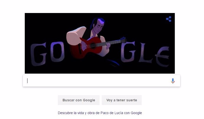 Doodle de Google de Paco Lucía