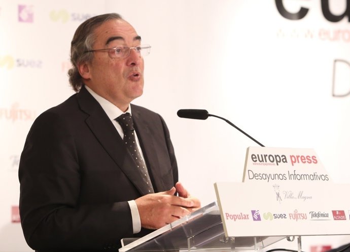 Juan Rosell en los Desayunos de Europa Press