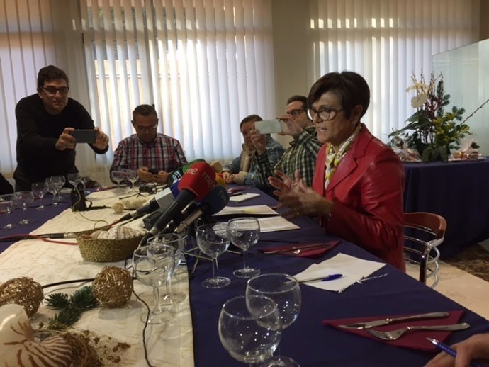 La presidenta de la Asamblea, durante el balance