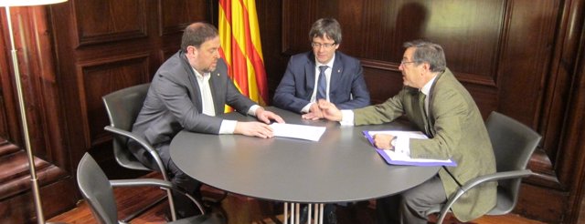 Vicepte.O.Junqueras, Pte.C.Puigdemont, un secr.Judicial del TSJC