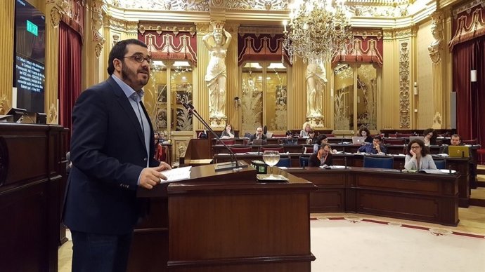 El conseller de Medio Ambiente, Vicenç Vidal, durante el pleno de Presupuestos