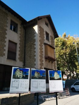 El edificio en obra de la futura Casa del Cuento