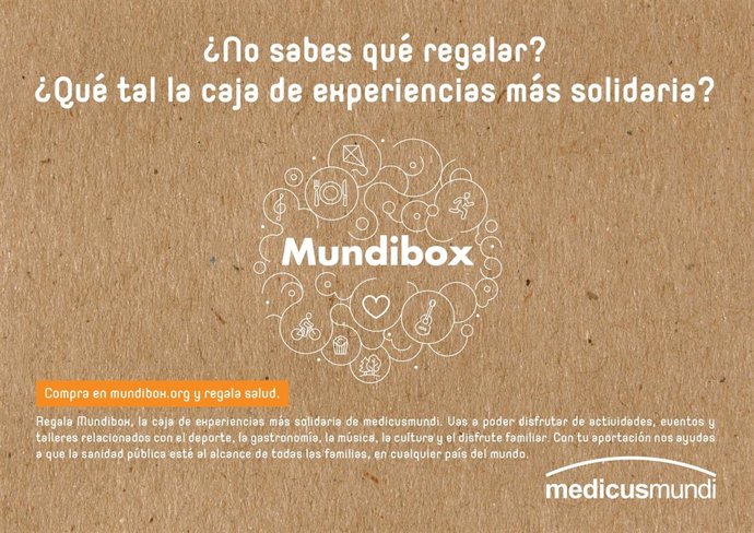 Medicusmundi presenta Mundibox, la primera caja de experiencias solidarias