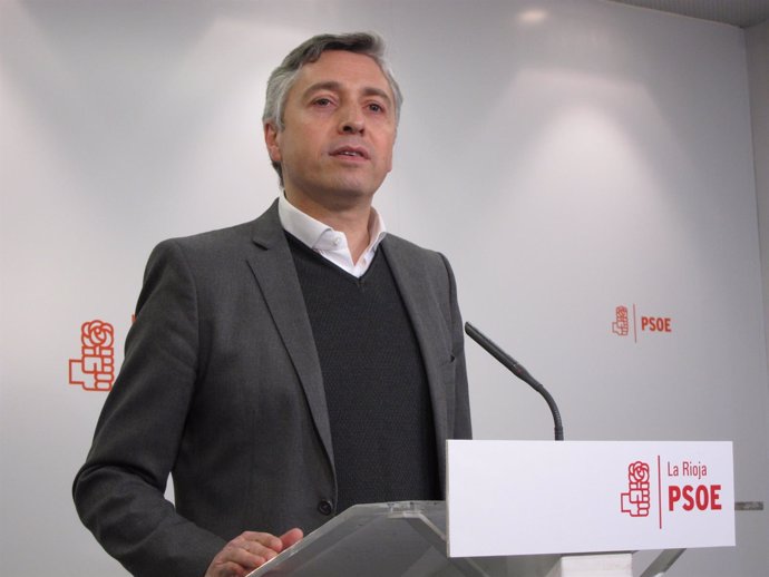 El secretario de Organización del PSOE, Francisco Ocón, en rueda de prensa