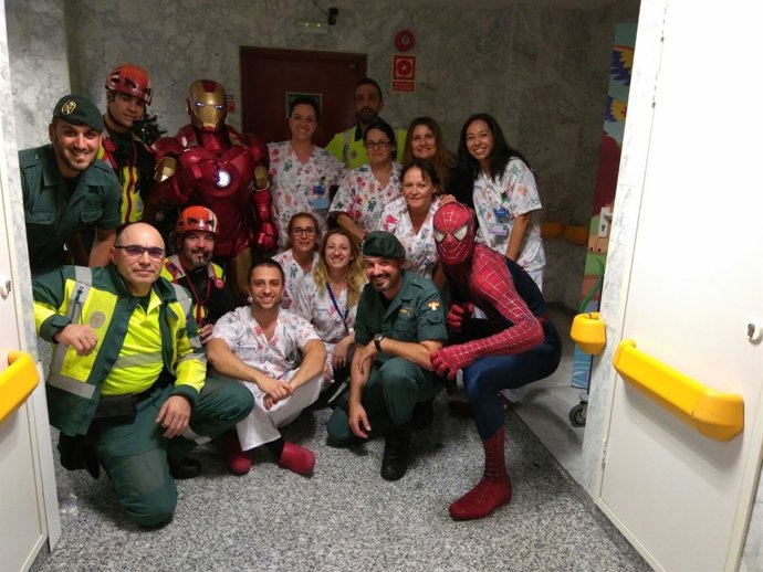 Visita de la Guardia Civil a La Candelaria
