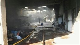 Incendio en una nave agrícola en Casa Pastores