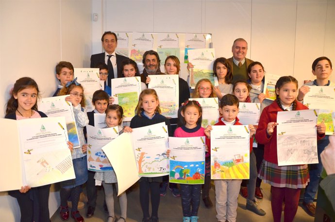 Premios del concurso de pintura de Asaja-Sevilla y Fundación Caja Rural del Sur.