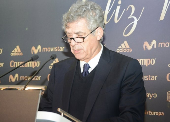 Ángel María Villar, en la Copa de Navidad de 2016 