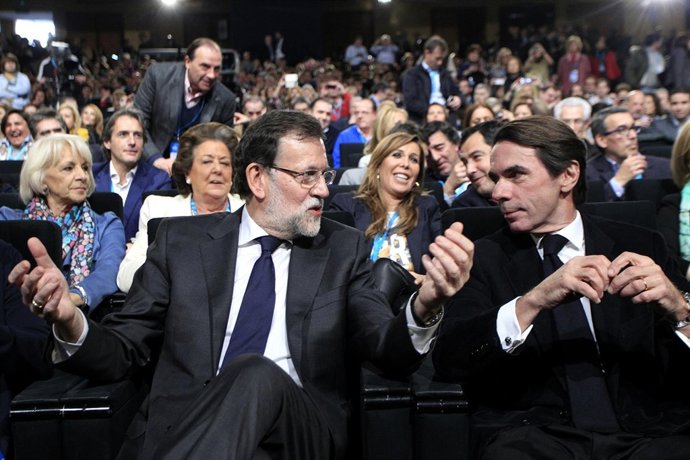 Rajoy y Aznar en la Convención Nacional del PP