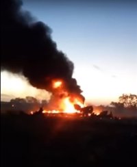 Primeros vídeos sobre el accidente aéreo de Colombia