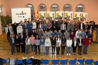 Miguel Ángel Fernández participa en la entrega de diplomas a los ganadores del campeonato de FP RiojaSkills