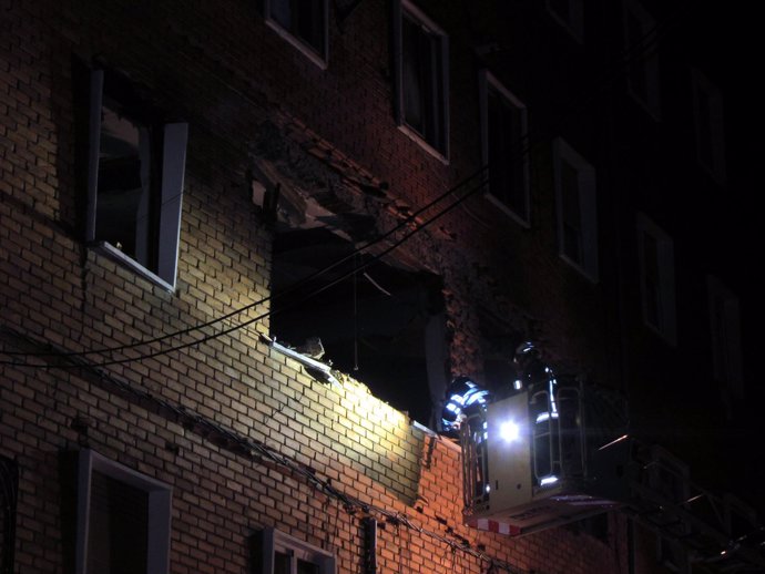 Imagen del edificio afectado por la deflagración