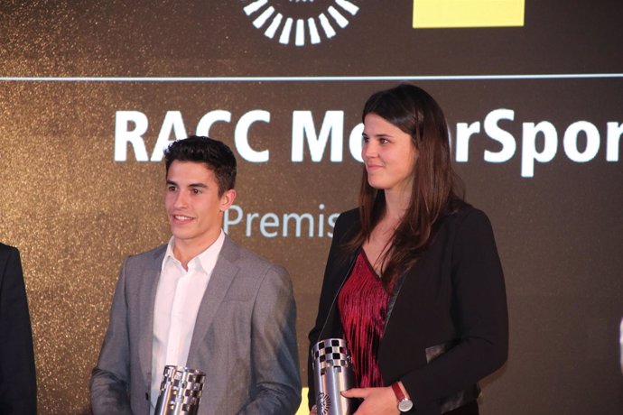 Marc Márquez y Laia Sanz, triunfadores en los Premios RACC MotorSport 2016