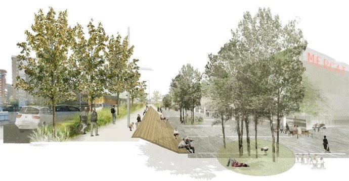 Previsión de las actuaciones en la superficie de la ronda de Dalt