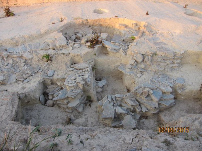 Una de las tumbas descubiertas en Valencina en 2015.