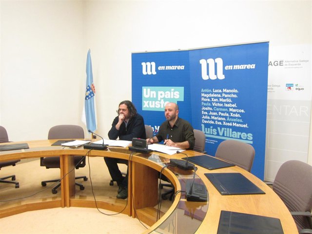 Antón Sánchez y Luís Villares (En Marea)