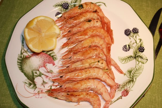 Gambas de Huelva. 