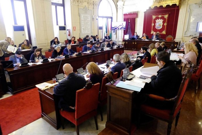 Pleno del Ayuntamiento de Málaga. Diciembre 2016