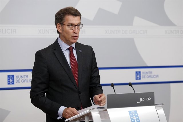Feijóo en rueda de prensa del Consello el 24 de noviembre