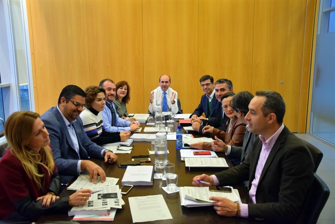 Grupo del PSOE en el pleno de noviembre.